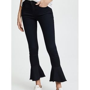 Frame denim flounce hem skinny 25